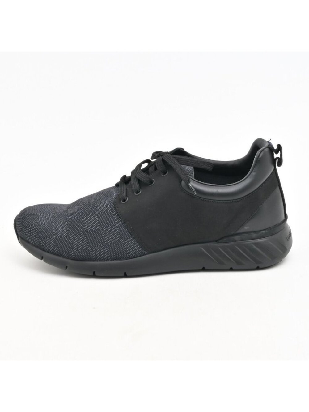 Louis Vuitton Sneakers Fastlane Line Black Dark Gray Damier Graphite Pattern 9.5